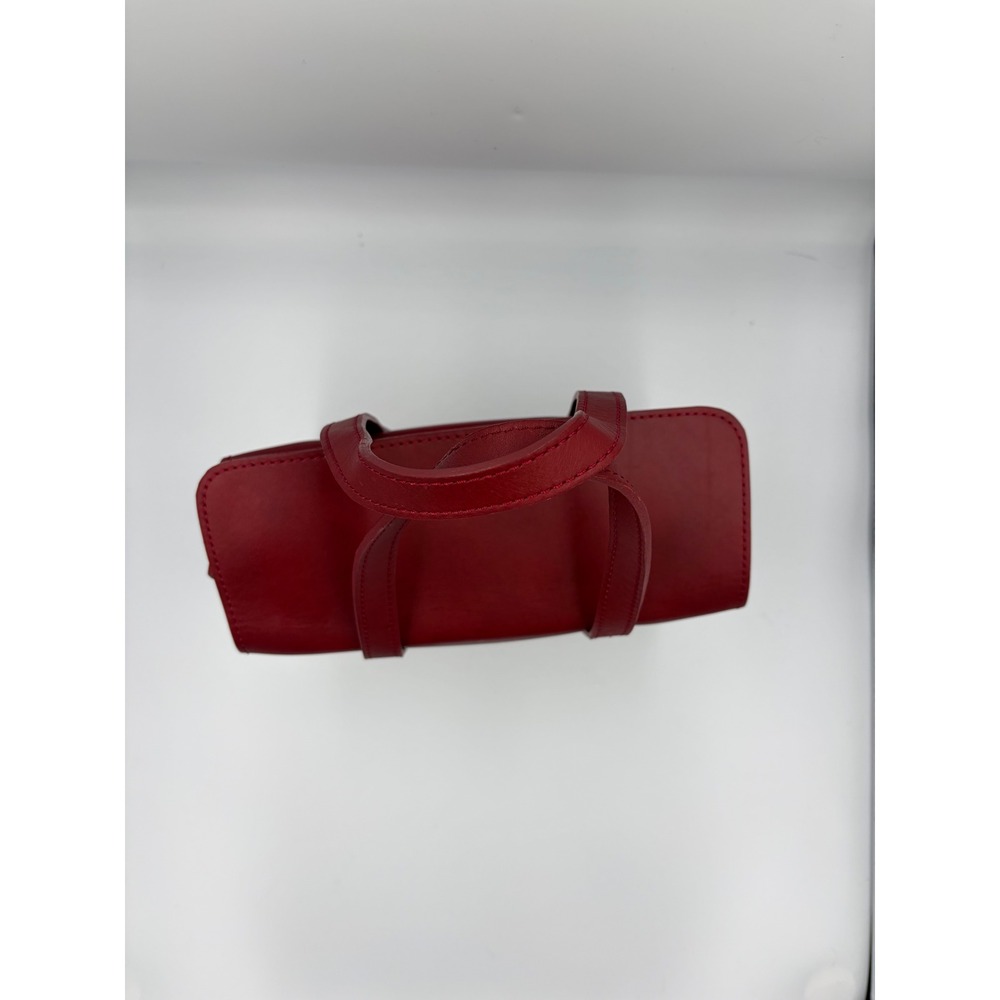 Michael Green Scandiabag Red Leather Top Handle Flap Bag USA Made